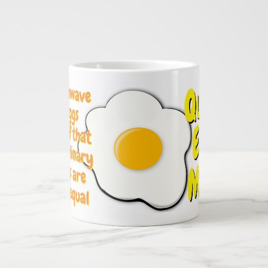 Mikrowelleneier Tasse mit Funny Quote (Eieromelet) (Vorderseite)