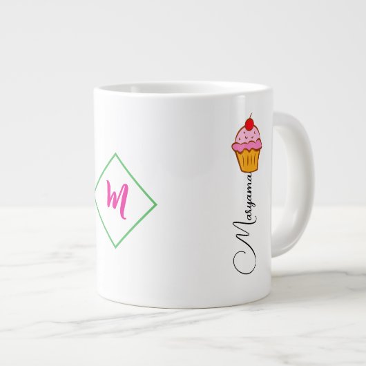 Mikrowellensichere Tasse für Schokoladenkuchen (Vorderseite Rechts)