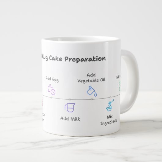 Mikrowellensichere Tasse mit leicht schokoladenbra (Vorderseite Rechts)