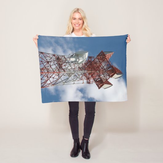 Mikrowellenturm Fleecedecke (Beispiel)