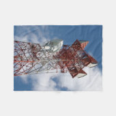 Mikrowellenturm Fleecedecke (Vorderseite (Horizontal))