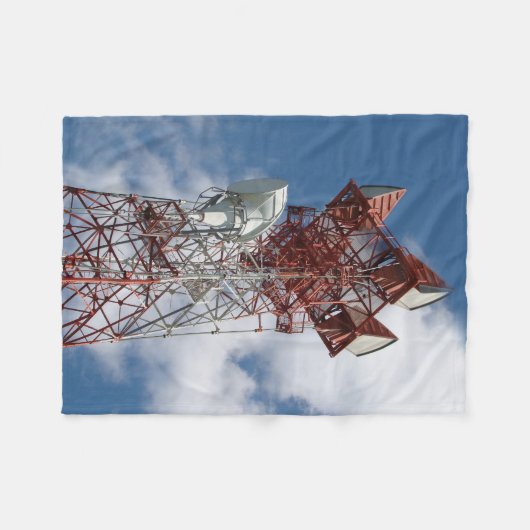 Mikrowellenturm Fleecedecke (Vorderseite (Horizontal))