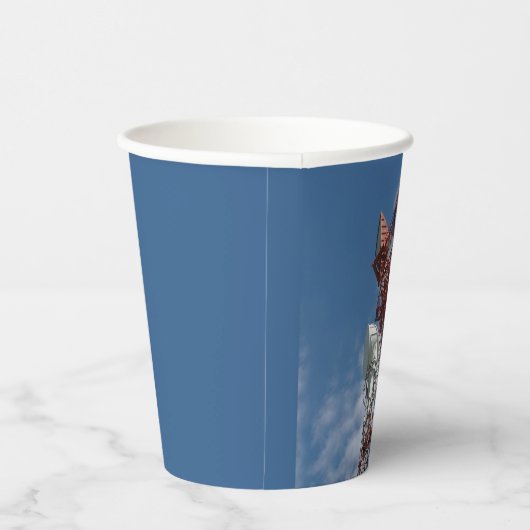 Mikrowellenturm Pappbecher (Rechts)