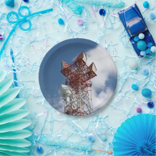 Mikrowellenturm Pappteller (Party)