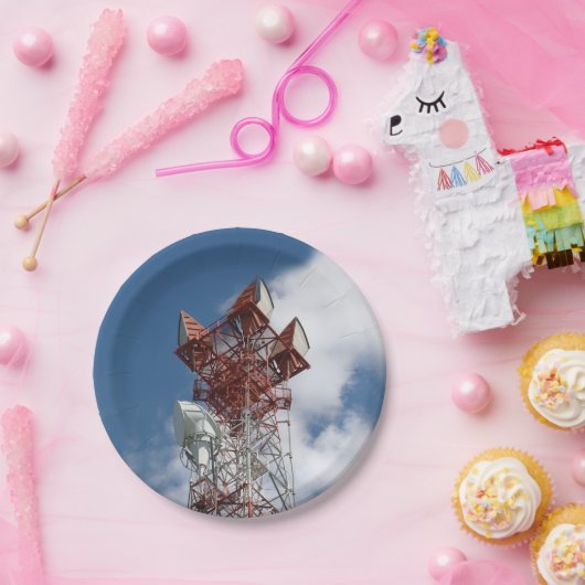 Mikrowellenturm Pappteller (Party)