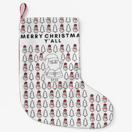 Miktiez merrychristmas minimal santa fröhliches Ja Kleiner Weihnachtsstrumpf