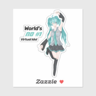 Miku Custom-Cut Vinyl Sticker