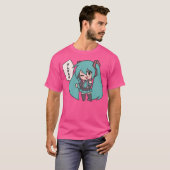 Miku Ganbare Ganbatte Chibi T-Shirt (Vorne ganz)