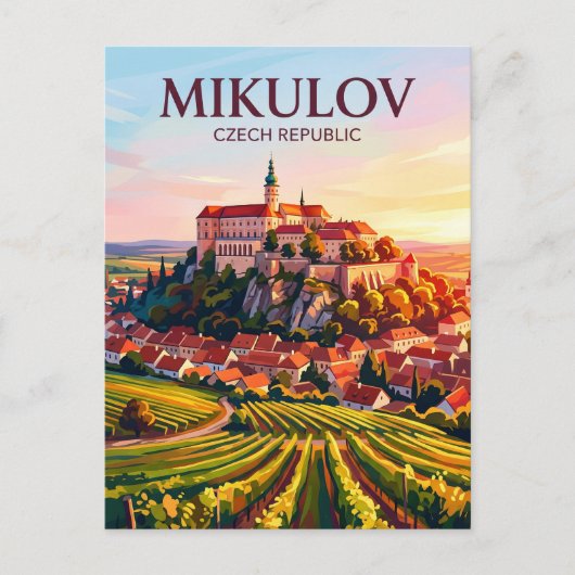 Mikulov Tschechien Postkarte (Vorderseite)