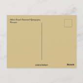 Mikve Israel Emanuel Synagogue Curaçao Postkarte (Rückseite)