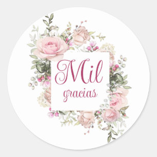Mil Gracias, Spanisch, danke Stickers