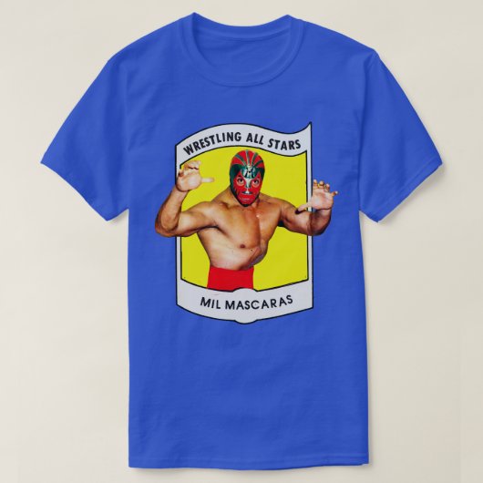 Mil Mascaras 1982 Wrestling Alle Sterne T-Shirt (Design vorne)