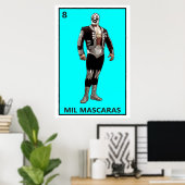 Mil Mascaras Poster (Heimbüro)