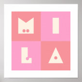 Mila baby name girl Poster (Vorne)