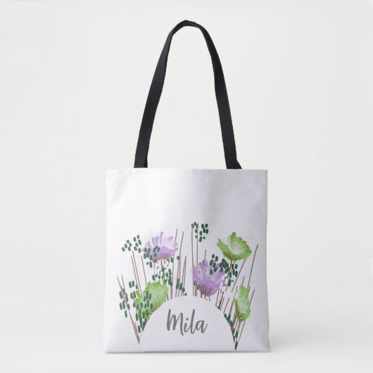 Mila Floral Monogram Tasche (Vorderseite)