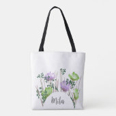 Mila Floral Monogram Tasche (Rückseite)