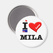 MILA - I Liebe Magnet (Vorderseite/Rückseite)