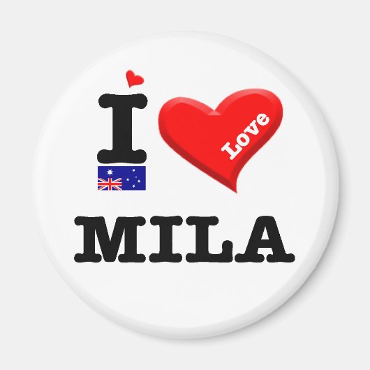 MILA - I Liebe Magnet (Vorne)