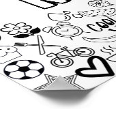 "MILA" - Kontur-Design Poster (Ecke)