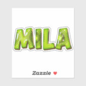 Mila Name Kiwi Design Aufkleber Sticker (Blatt)