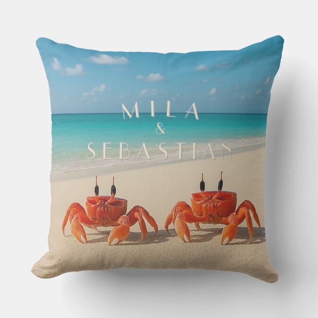 Mila & Sebastian - Custom Outdoor Pillow Kissen (Vorderseite)