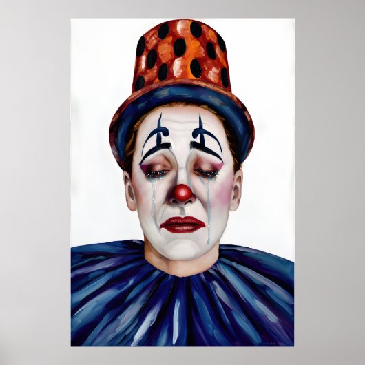 Mila Wears the Smile Too Well – A Clowns Portrait Poster (Vorne)