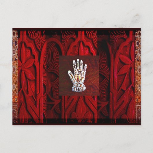 Milagro im Rot Postkarte (Vorderseite)