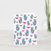 Milagros Flaming Hearts Niedliche Wasserfarben Karte (Vorderseite)