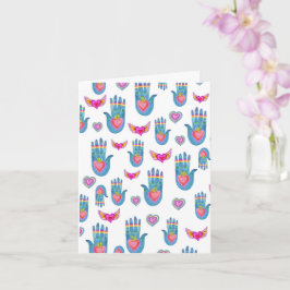 Milagros Flaming Hearts Niedliche Wasserfarben Karte