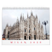 Milan 2026 calendar kalender (Titelbild)