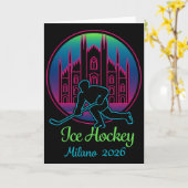 Milan 2026 Ice Hockey Winter 2026 And Duomo Di Mil Karte (Gelbe Blume)