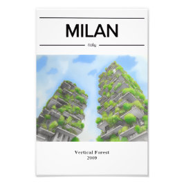 Milan Architecture Skyscraper Vertical Forest Fotodruck