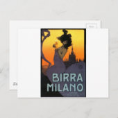 Milan Beer von Raphael Kirchner Postkarte (Vorne/Hinten)