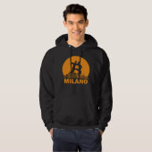 Milan Bitcoin Maximalist  Bitcoin Milan Skyline Hoodie (Vorne ganz)