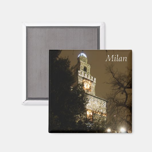 Milan Castle Magnet (Vorderseite/Rückseite)