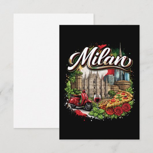 Milan Dankeskarte (Vorne/Hinten)