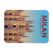 Milan-Dom-Gepäckanhänger Magnet (Horizontal)