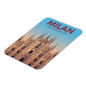 Milan-Dom-Gepäckanhänger Magnet (Linke Seite)