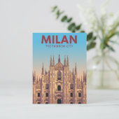Milan-Dom-Gepäckanhänger Postkarte (Stehend Vorderseite)