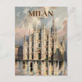 Milan Duomo di Milano Vintage Postkarte (Vorderseite)
