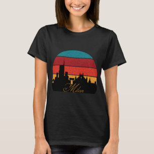 Milan Duomo Retro Synthwave Reise T-Shirt