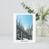 Milan Duomo Roof Postkarte (Stehend Vorderseite)