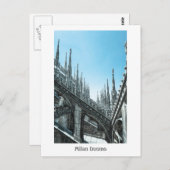 Milan Duomo Roof Postkarte (Vorne/Hinten)