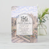 Milan Italian Themed Bridal Shower Einladung (Stehend Vorderseite)