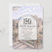 Milan Italian Themed Bridal Shower Einladung (Vorderseite)