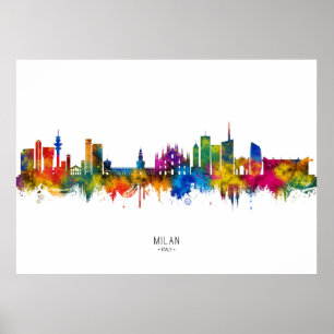 Milan Italien Skyline Poster