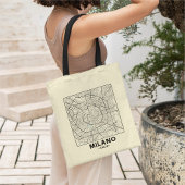 Milan, Italy City Map Tote Bag Tragetasche