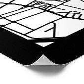 Milan Italy Map Poster (Ecke)