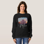 Milan Italy Painting Souvenir Sweatshirt (Vorne ganz)