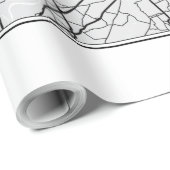 Milan Map Illustration Geschenkpapier (Rolleneckpunkt)